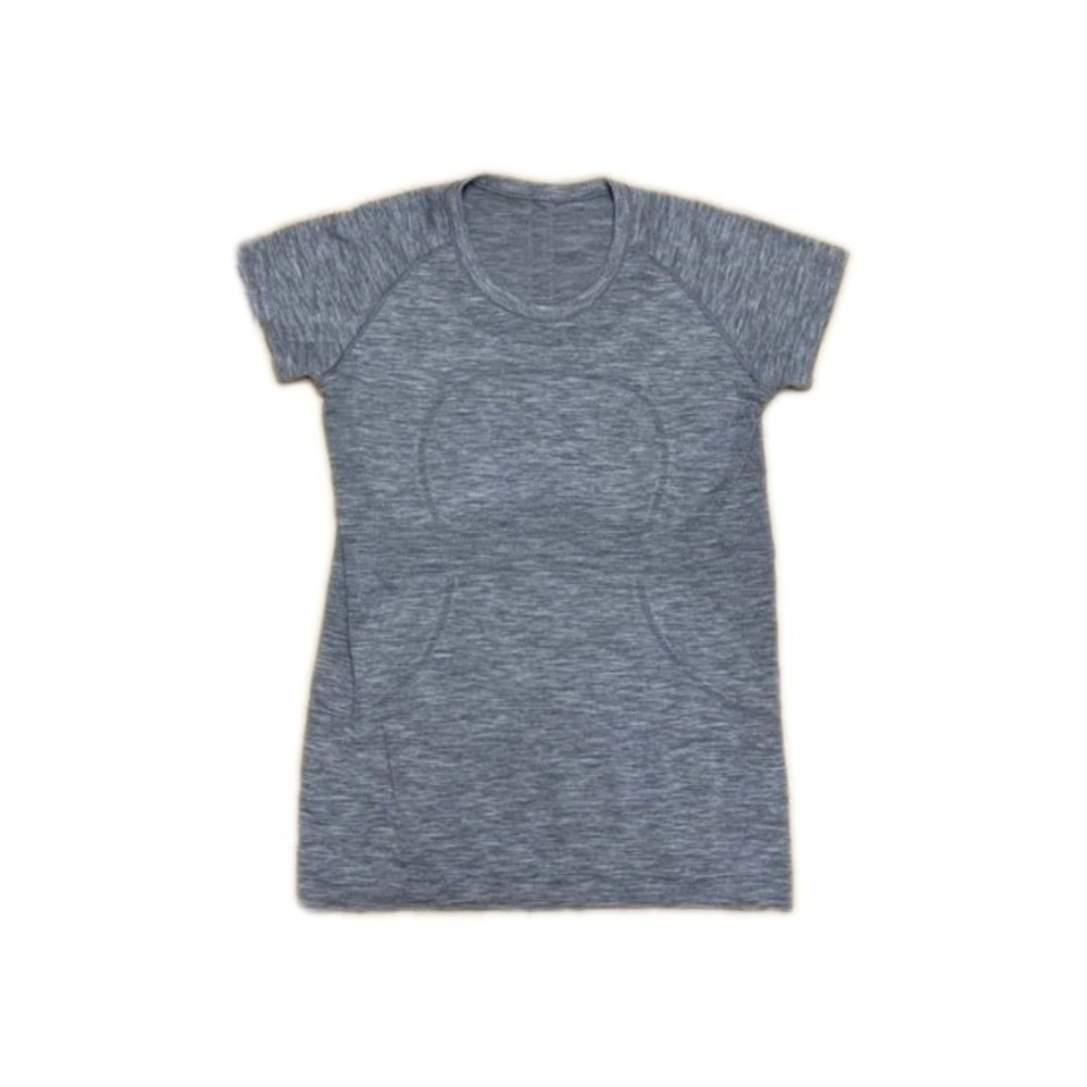 Lululemon Swiftly Tech Short Sleeve Crew Neck Heathered Slate Tee Womens 8 Run